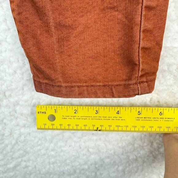 Prana Orange Low Rise Skinny Jeans Womens Denim Zip Fly Pockets Size 25 - Picture 8 of 12